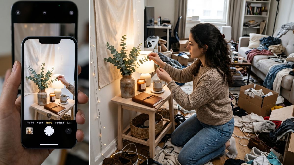 En las plataformas digitales, lo que se muestra es la escena: el rostro, la sonrisa, la comida o la apariencia, pero rara vez lo que está detrás de bastidores.
