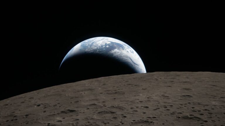 La Tierra desde la luna, imagen de la misión Artemis 2